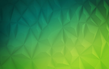 Polygonal shapes background. Low poly triangles mosaic. Crystals 3D backdrop.
