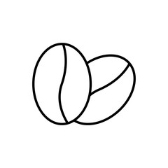Coffee bean line icon