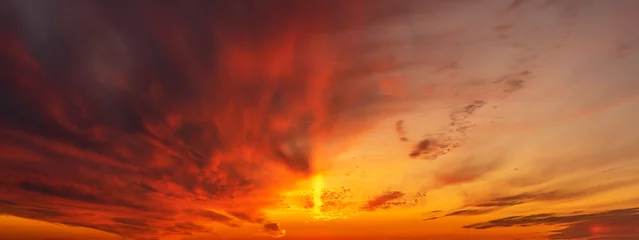 Foto auf Acrylglas Nordlichter natürliches Phänomen des Sonnenpols