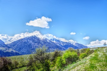 Fototapeta premium Bergblick Vinschgau