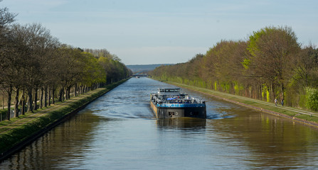 Fototapeta na wymiar bridge over the EMS canal, germany