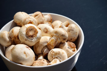 A pile of fresh mushrooms