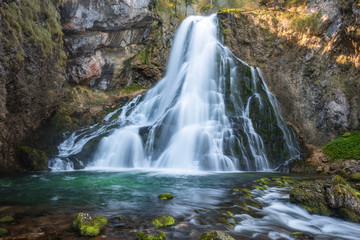 Fototapeta na wymiar waterfall in the mountain