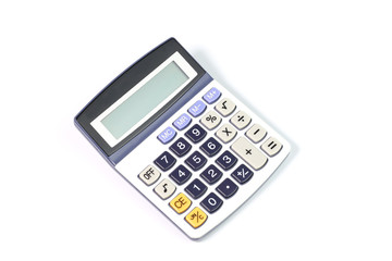 Isolated calculator on white background