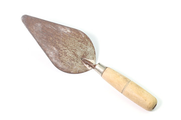 Smooth plaster isolated on white background