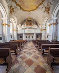 Fototapeta na wymiar Kirche Margarethenberg, Hirten, Burgkirchen a.d. Alz, Landkreis Altötting, Oberbayern, Bayern, Deutschland