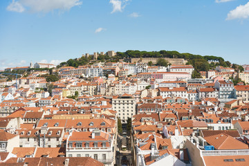 Fototapeta na wymiar Lisboa panorama roofs
