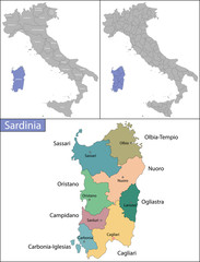 Sardinia is an island in the Mediterranean Sea