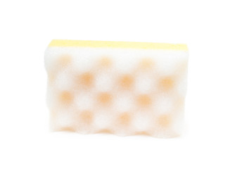 Sponge for dishes isolated on white background