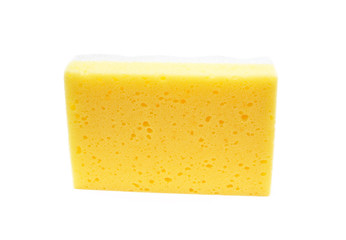 Sponge for dishes isolated on white background