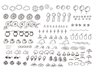 夏の手書きイラスト1