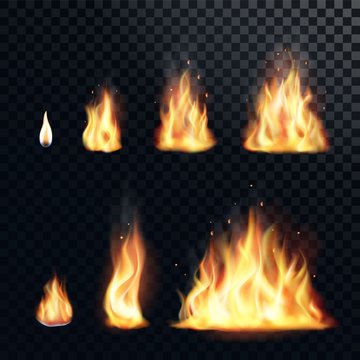 Fire flame realistic