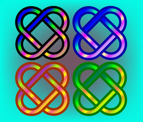 Celtic Knot on blue background