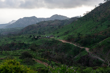 Traditional huts in Bankoualé