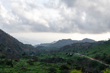 Traditional huts in Bankoualé