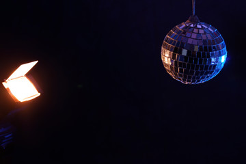 Obraz premium disco ball in the nightclub