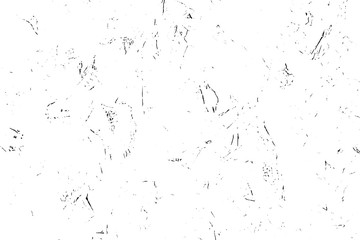 Distressed black texture. Dark grainy texture on white background. Dust overlay textured. Grain noise particles. Rusted white effect. Grunge design elements. Vector illustration, EPS 10.