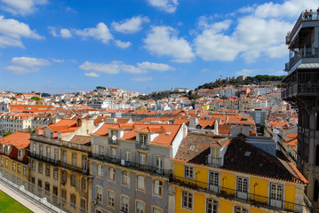 Obraz premium Lisbonne, quartier Baixa