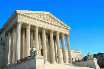 Supreme Court building in Washington, DC, United States of America	