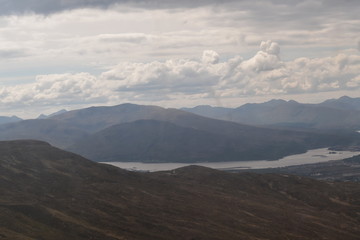 mountains and clouds