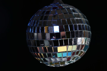 disco ball with reflection