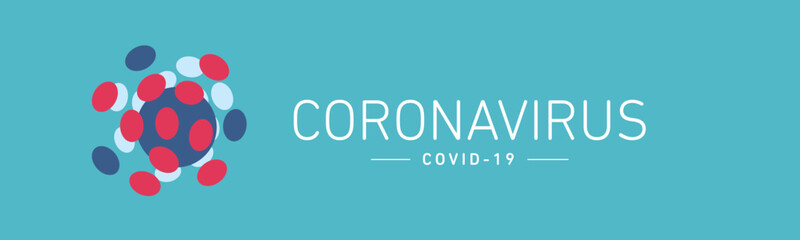 Coronavirus disease virus infections prevention infographic logo icon symbol sea green background banner