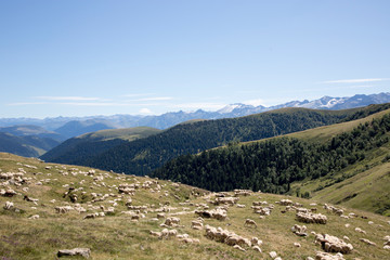 Fototapeta na wymiar Chaine de montagne pyrénéennes, france