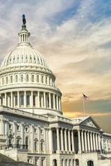 Obraz premium Washington DC - US Capitol building 