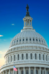 Fototapeta na wymiar Washington DC, US Capitol Building