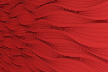Digital silk cloth of wavy abstract backgrounds. Colorful 3D waves.