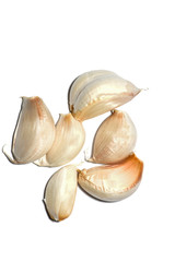 garlic isolated on white background