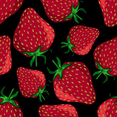 strawberry seamless pattern