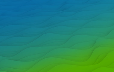 Digital silk cloth of wavy abstract backgrounds. Colorful 3D waves.