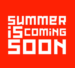 Obraz premium summer is coming soon