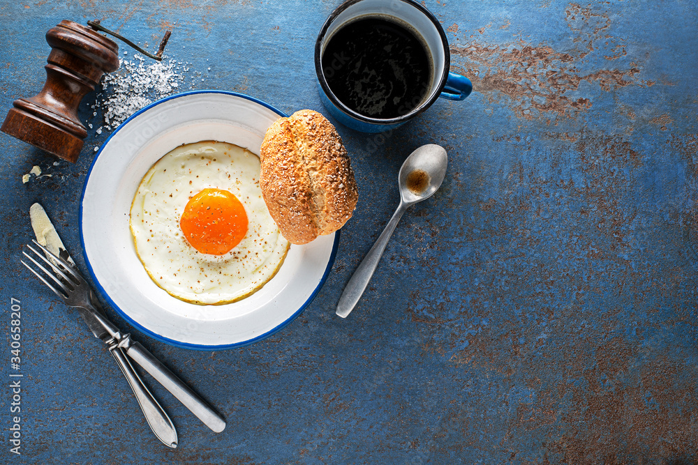 Canvas Prints fried egg breakfast