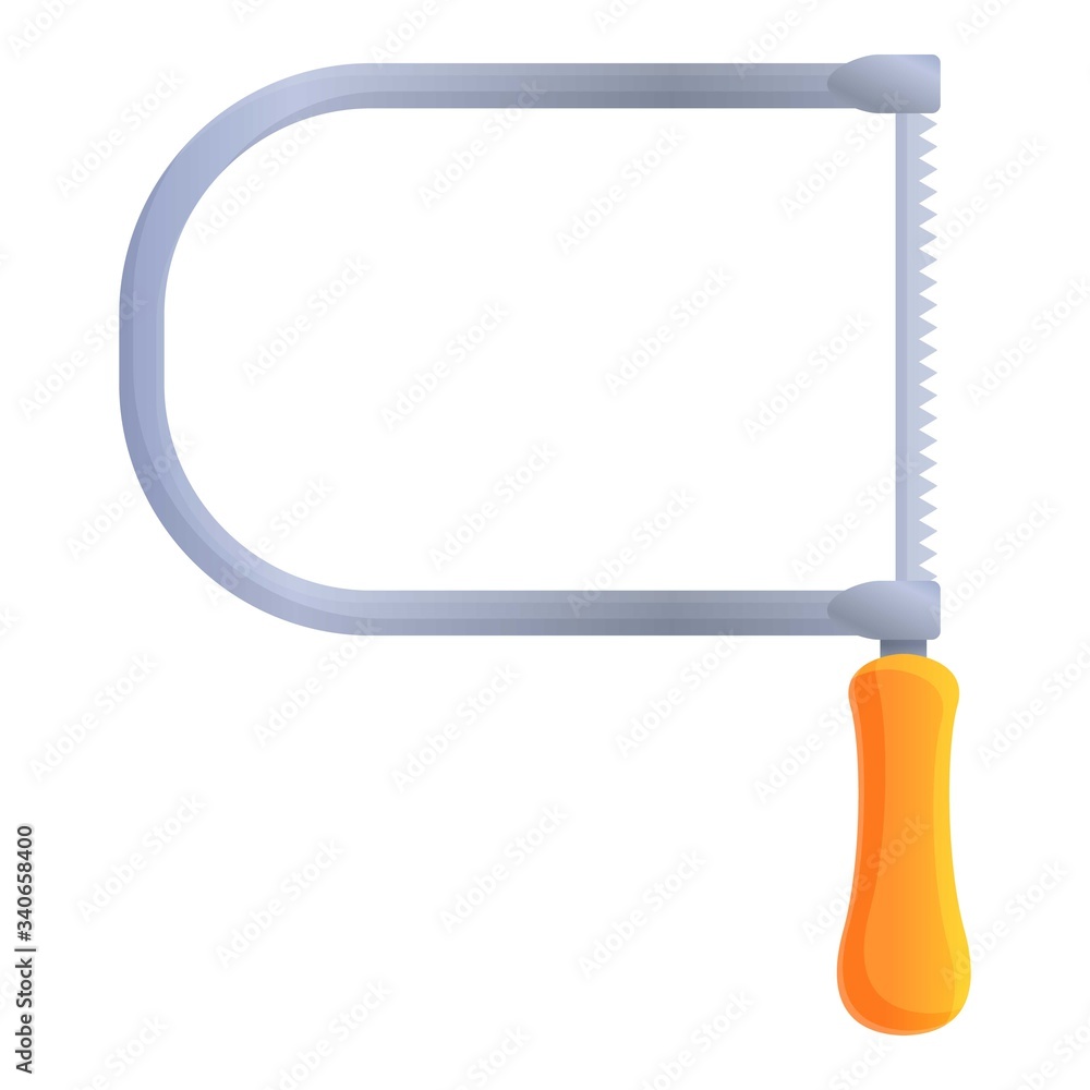 Aufkleber hacksaw icon. cartoon of hacksaw vector icon for web design isolated on white background
