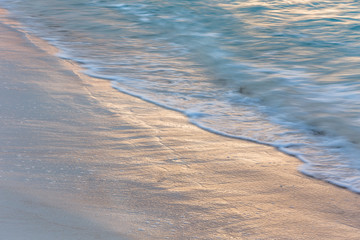 日本最南端、沖縄県波照間島・海辺の夕景