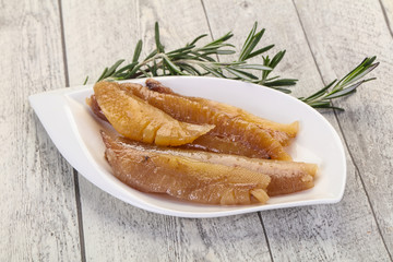 Pickled herring caviar