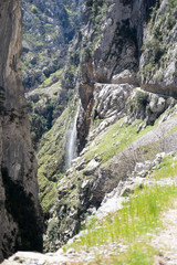 nice mountain road with cliffs, feeling of freedom and stunning views