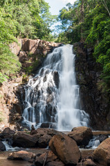 Obraz premium Brazil's waterfall at São Paulo State, beautiful waterfall long exposure in nature. 