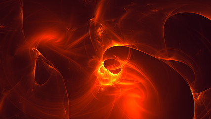 3D rendering abstract fractal light background
