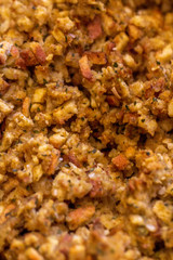 Classic Traditional Thanksgiving Stuffing close up