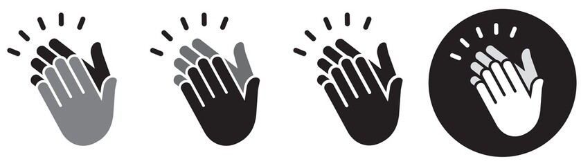 Fototapeta premium ICÔNE APPLAUDISSEMENT