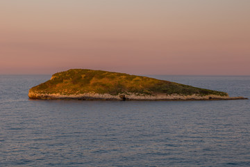 Small island in sea