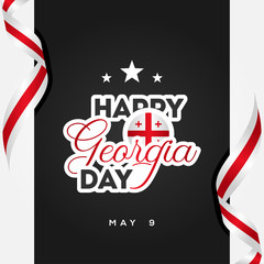 Georgia Independence Day Vector Design Illustration For Celebrate Moment