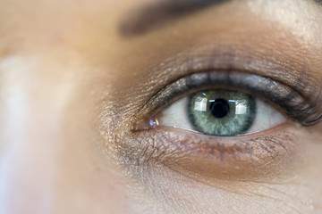 A close up of a persons eyes