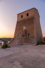 Fototapeta na wymiar Defense tower on the coast