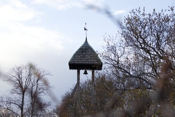 the tower of the church