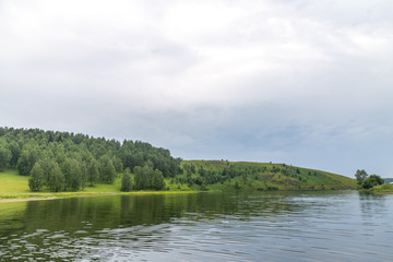 Serga river in Deer streams national park. Sverdlovsk region, Ural, Russia.