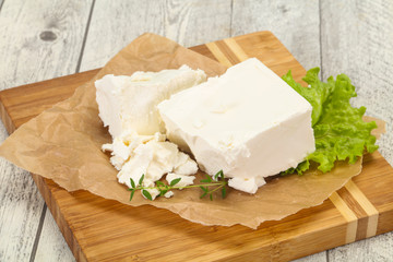 Greek traditional Feta soft cheese